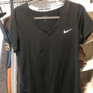 Black Nike V Neck
